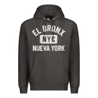 Smoke el bronx nueva york nyc gym style distressed white print t shirt Premium Hoodie - linhVisuals