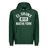 Sports Green el bronx nueva york nyc gym style distressed white print t shirt Premium Hoodie - linhVisuals