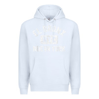 White el bronx nueva york nyc gym style distressed white print t shirt Premium Hoodie - linhVisuals