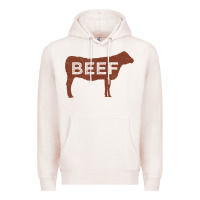 Pale Pink beef t shirt, beef cattle shirt Premium Hoodie - linhVisuals