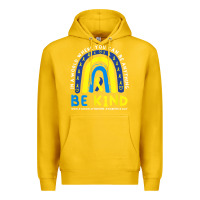Lemon be kind down syndrome awareness blue ribbon rainbow march 21 t shirt Premium Hoodie - linhVisuals