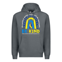 Rock be kind down syndrome awareness blue ribbon rainbow march 21 t shirt Premium Hoodie - linhVisuals