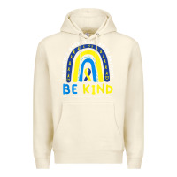 Sandshell be kind down syndrome awareness blue ribbon rainbow march 21 t shirt Premium Hoodie - linhVisuals