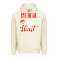 Tofu caregiving is a work of heart caregiver gifts for men, women t shirt Premium Hoodie - linhVisuals
