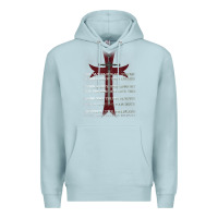Blue Mist knights templar crusader cross ring order be without fear t shirt Premium Hoodie - linhVisuals