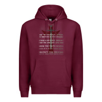 Burgundy knights templar crusader cross ring order be without fear t shirt Premium Hoodie - linhVisuals