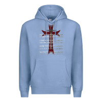 Colony Blue knights templar crusader cross ring order be without fear t shirt Premium Hoodie - linhVisuals