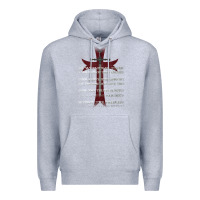 Heather Grey knights templar crusader cross ring order be without fear t shirt Premium Hoodie - linhVisuals