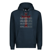 Navy knights templar crusader cross ring order be without fear t shirt Premium Hoodie - linhVisuals