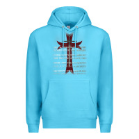 Ocean Blue knights templar crusader cross ring order be without fear t shirt Premium Hoodie - linhVisuals