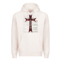 Pale Pink knights templar crusader cross ring order be without fear t shirt Premium Hoodie - linhVisuals