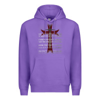 Purple knights templar crusader cross ring order be without fear t shirt Premium Hoodie - linhVisuals