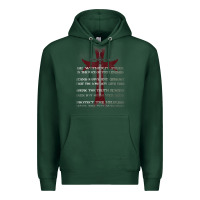 Sports Green knights templar crusader cross ring order be without fear t shirt Premium Hoodie - linhVisuals