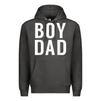 Charcoal Heather boy dad son father daddy dad t shirt Premium Hoodie - linhVisuals