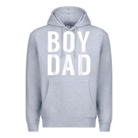 Heather Grey boy dad son father daddy dad t shirt Premium Hoodie - linhVisuals