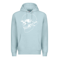 Blue Mist creepy cool egirl eboy pastel goth vaporwave glitch skull sweatshirt Premium Hoodie - linhVisuals