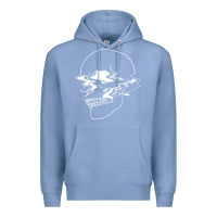 Colony Blue creepy cool egirl eboy pastel goth vaporwave glitch skull sweatshirt Premium Hoodie - linhVisuals