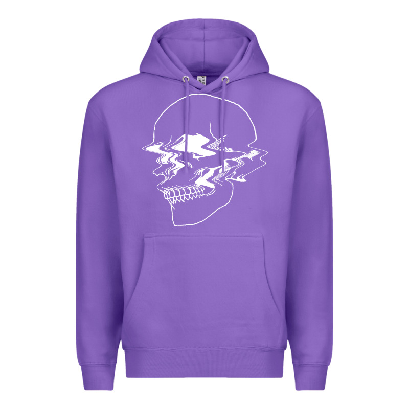 Creepy Cool Egirl Eboy Pastel Goth Vaporwave Glitch Skull Sweatshirt Premium Hoodie by linhVisuals | Teevron