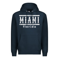 Navy miami florida souvenir t shirt Premium Hoodie - linhVisuals