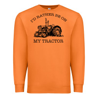 Carrot I D Rather Be On My Tractor Premium Sweatshirt - Bettercallsaul