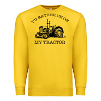 Lemon I D Rather Be On My Tractor Premium Sweatshirt - Bettercallsaul