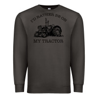 Smoke I D Rather Be On My Tractor Premium Sweatshirt - Bettercallsaul