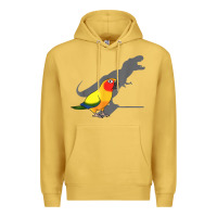 Antique Gold cute screaming parrot, birb memes, funny t rex sun conure t shirt Premium Hoodie - linhVisuals