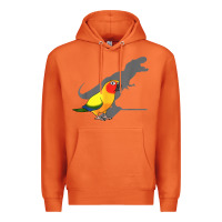 Carrot cute screaming parrot, birb memes, funny t rex sun conure t shirt Premium Hoodie - linhVisuals