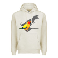 Oatmeal Heather cute screaming parrot, birb memes, funny t rex sun conure t shirt Premium Hoodie - linhVisuals