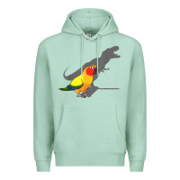 Seafoam cute screaming parrot, birb memes, funny t rex sun conure t shirt Premium Hoodie - linhVisuals
