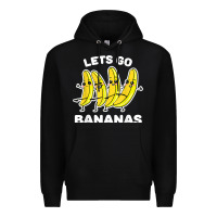 Black lets go bananas shirt  funny fruit pun shirt  banana t shirt Premium Hoodie - linhVisuals