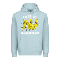 Blue Mist lets go bananas shirt  funny fruit pun shirt  banana t shirt Premium Hoodie - linhVisuals