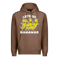 Chestnut lets go bananas shirt  funny fruit pun shirt  banana t shirt Premium Hoodie - linhVisuals