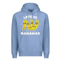 Colony Blue lets go bananas shirt  funny fruit pun shirt  banana t shirt Premium Hoodie - linhVisuals