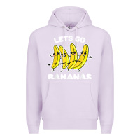 Lilac lets go bananas shirt  funny fruit pun shirt  banana t shirt Premium Hoodie - linhVisuals