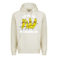 Oatmeal Heather lets go bananas shirt  funny fruit pun shirt  banana t shirt Premium Hoodie - linhVisuals