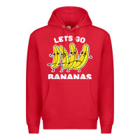 Red lets go bananas shirt  funny fruit pun shirt  banana t shirt Premium Hoodie - linhVisuals