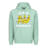 Seafoam lets go bananas shirt  funny fruit pun shirt  banana t shirt Premium Hoodie - linhVisuals