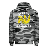 Slate Camo lets go bananas shirt  funny fruit pun shirt  banana t shirt Premium Hoodie - linhVisuals
