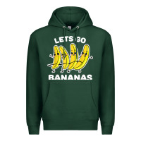Sports Green lets go bananas shirt  funny fruit pun shirt  banana t shirt Premium Hoodie - linhVisuals