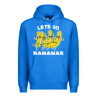 True Royal lets go bananas shirt  funny fruit pun shirt  banana t shirt Premium Hoodie - linhVisuals