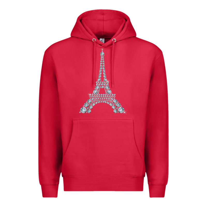 Eiffel Tower With Diamonds The Parisian French Love Sign T Shirt Premium Hoodie by linhVisuals | Teevron