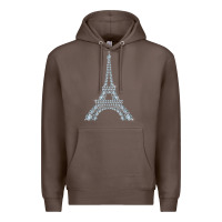 Coffee eiffel tower with diamonds the parisian french love sign t shirt Premium Hoodie - linhVisuals