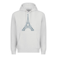 Dove Grey eiffel tower with diamonds the parisian french love sign t shirt Premium Hoodie - linhVisuals