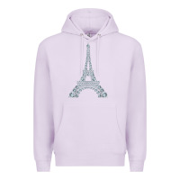 Lilac eiffel tower with diamonds the parisian french love sign t shirt Premium Hoodie - linhVisuals