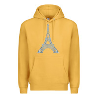 Mustard eiffel tower with diamonds the parisian french love sign t shirt Premium Hoodie - linhVisuals