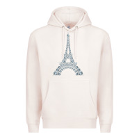 Pale Pink eiffel tower with diamonds the parisian french love sign t shirt Premium Hoodie - linhVisuals