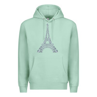Seafoam eiffel tower with diamonds the parisian french love sign t shirt Premium Hoodie - linhVisuals