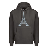 Smoke eiffel tower with diamonds the parisian french love sign t shirt Premium Hoodie - linhVisuals