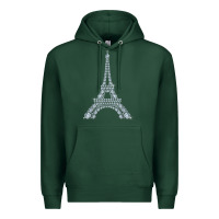 Sports Green eiffel tower with diamonds the parisian french love sign t shirt Premium Hoodie - linhVisuals